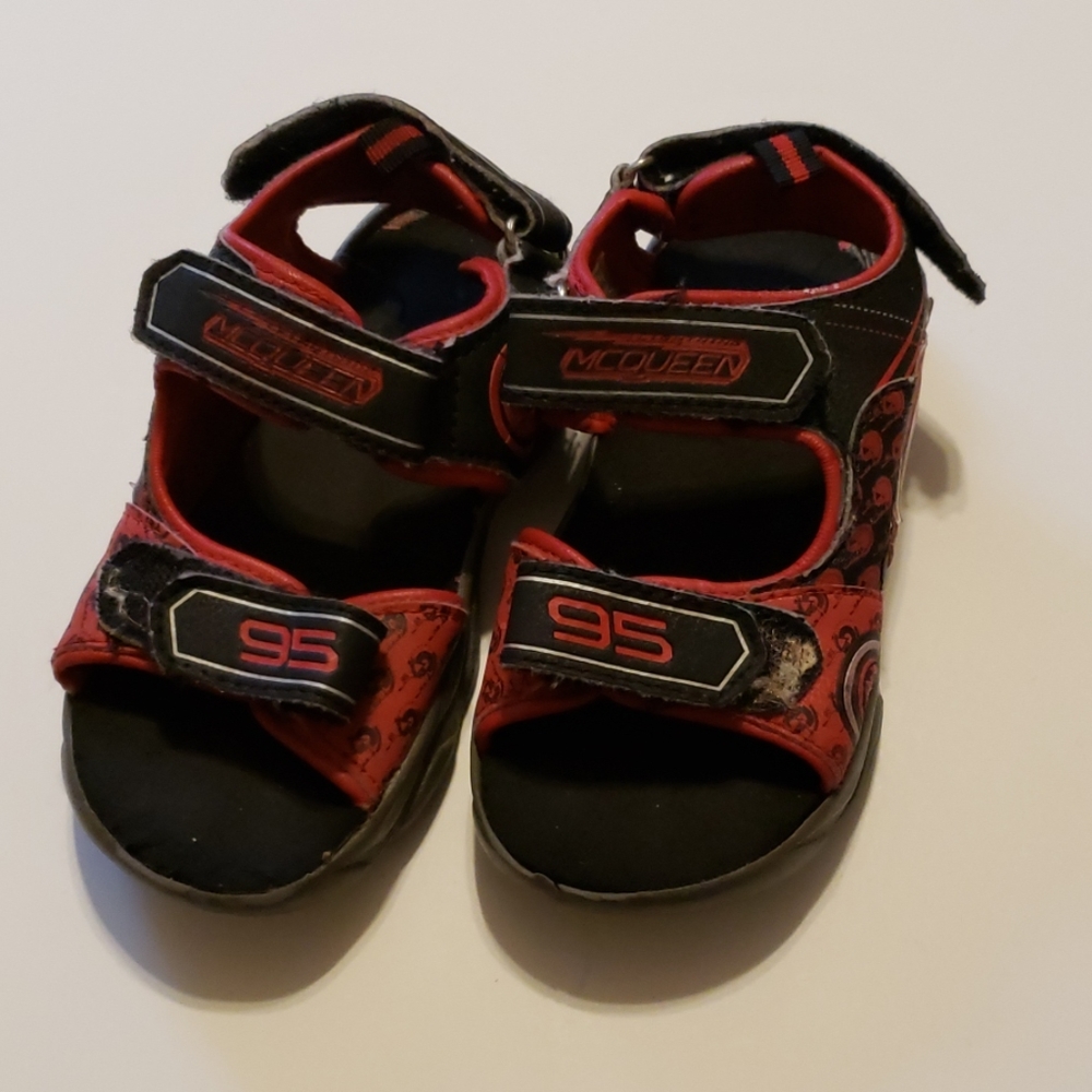 Toddler boys lightning McQueen sandles